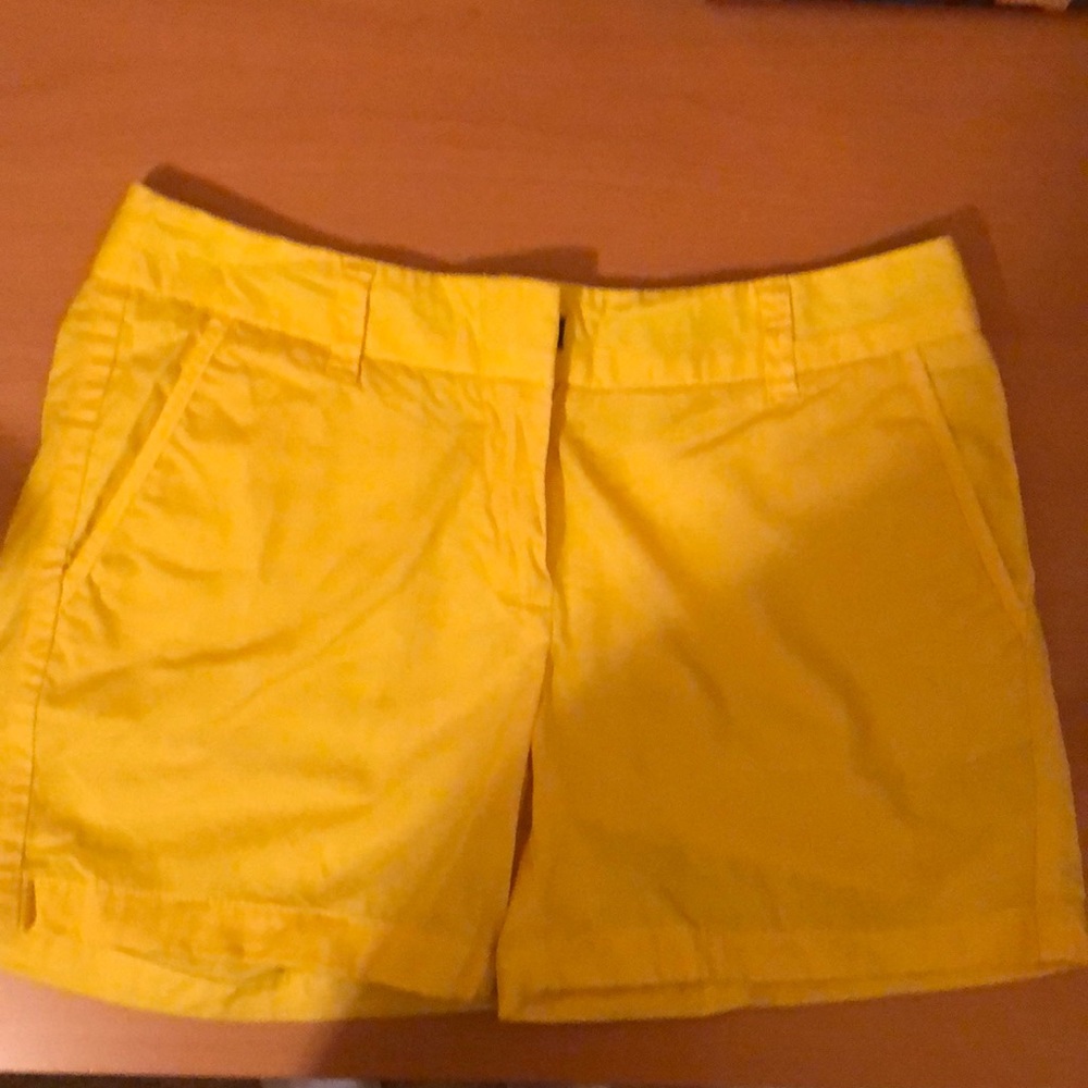 J Crew shorts, yellow